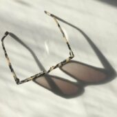 eco friendly sunglasses on marble