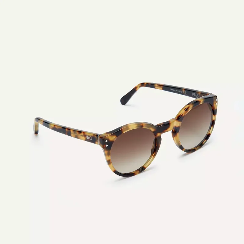brown tortoiseshell sunglasses with brown polarised lenses