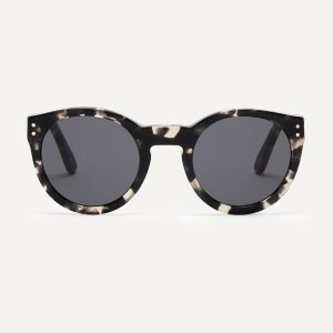 round black tortoiseshell eco-friendly sunglasses