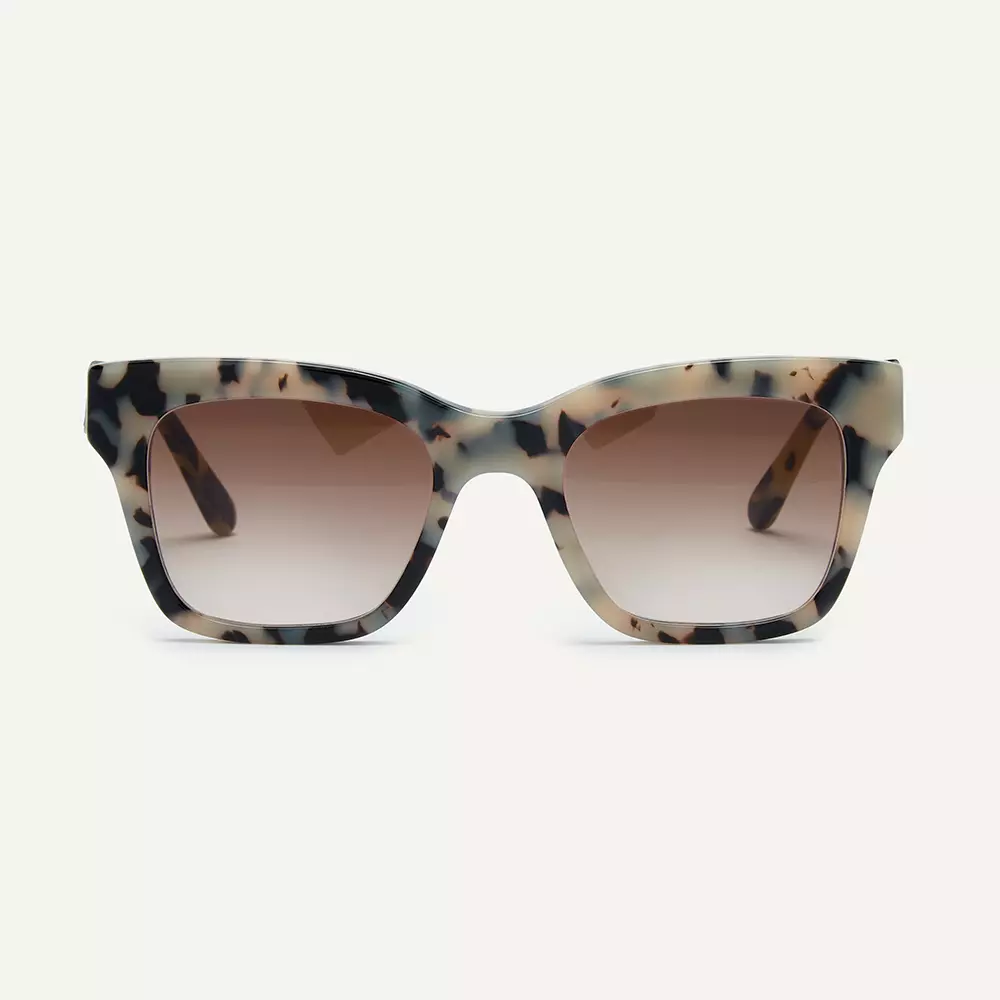 square grey sustainable sunglasses