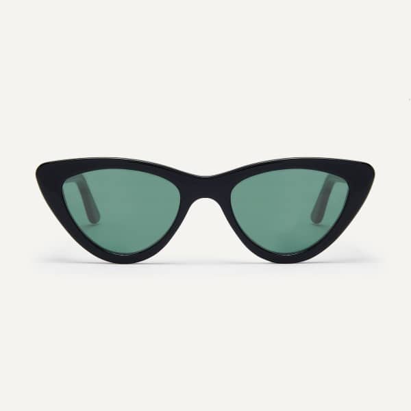 black vintage cateye sunglasses