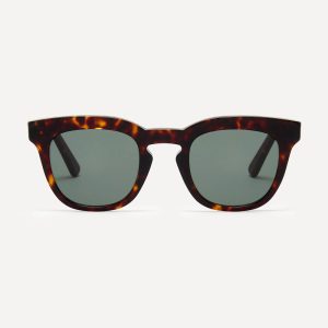 Square brown sustainable sunglasses