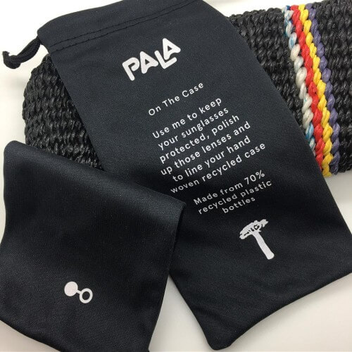 Pala soft sunglasses bag in eco microfiber - sustainable supply chain