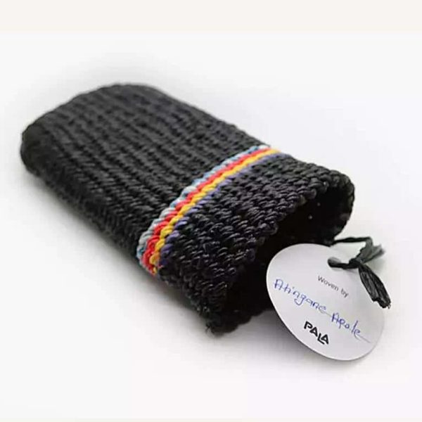 woven sunglasses case made from recycled plastic