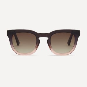 Brown square ethical sunglasses with eco lenses