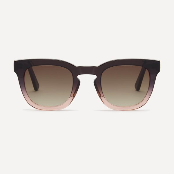 Pendo brown blue and pink sunglasses frame sustainable bio acetate