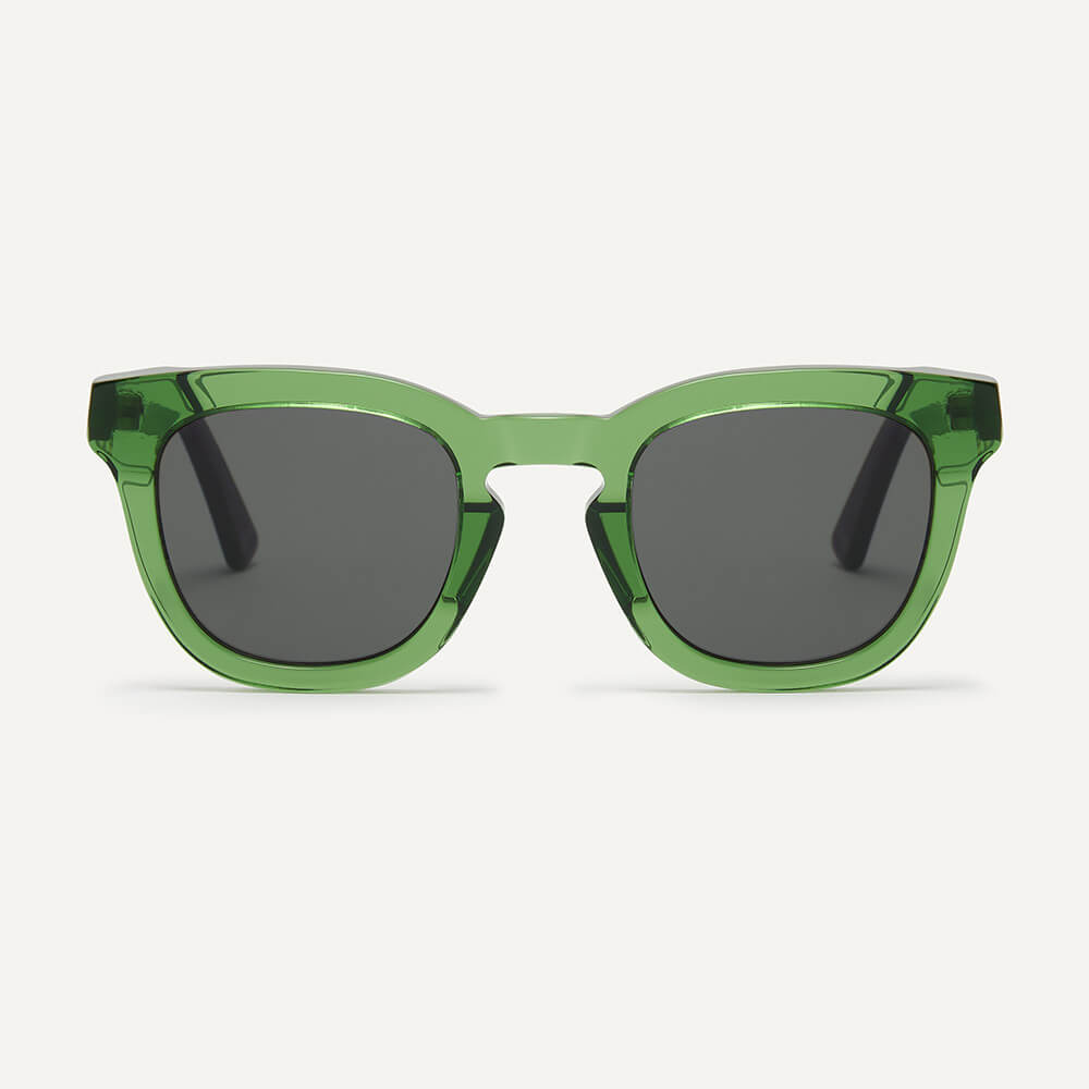 Pendo green square sustainable sunglasses