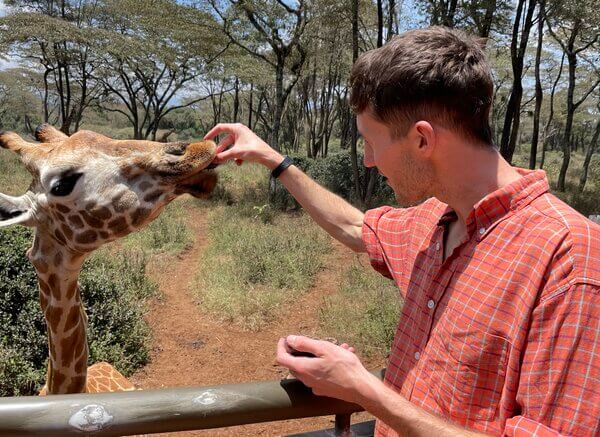 Tom Harding from Nemo Travel travelling in africa