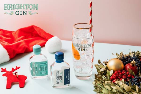 Brighton Gin Miniatures Gift Set With Highball Glass. Small, local independent business.
